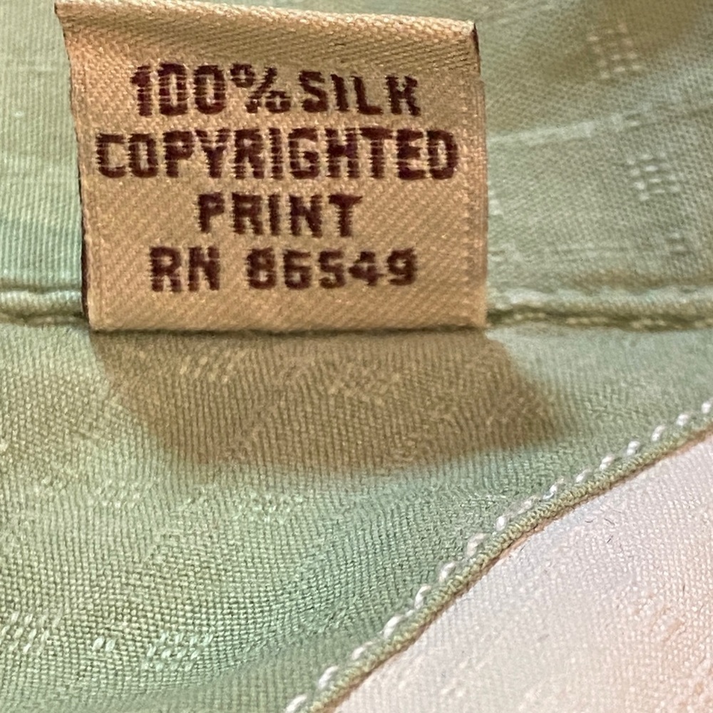 Tommy Bahama Green and White Tropical Button-Down Shirt - Picture 8 of 8